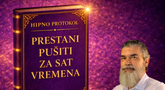 Naslovnica protokola „Prestani pušiti za sat vremena” i Siniša Crljen